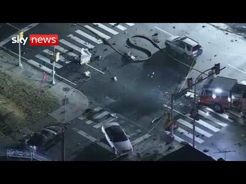 Aftermath of Philadelphia plane crash