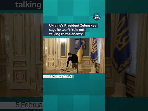 Ukraine’s President Zelenskyy says he would not ‘rule out talking to the enemy’
