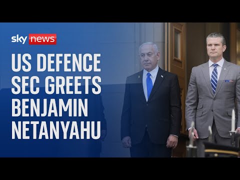US defence secretary welcomes Benjamin Netanyahu