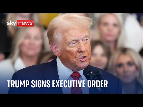 Live | Donald Trump signs executive order banning trans athletes from women’s sport