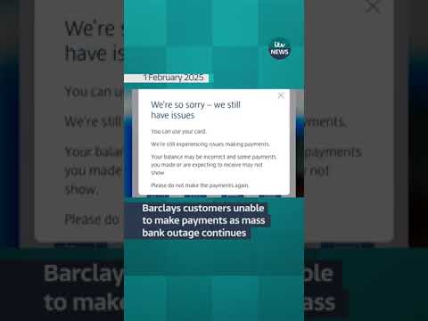 A major IT glitch is still affecting Barclays customers #itvnews #money #barclays #banking