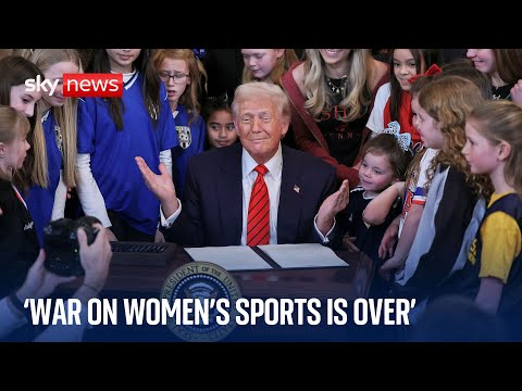 BREAKING: Trump bans trans athletes from women’s sport after signing executive order
