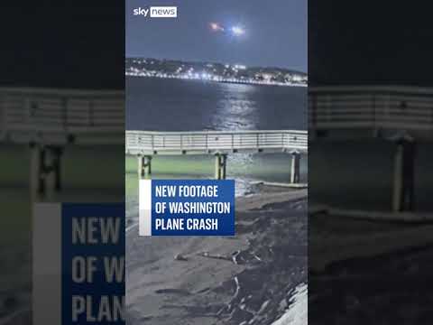 New footage of Washington plane crash