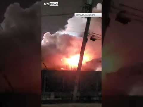 Train fire forces evacuations