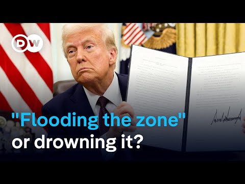 What’s the strategy behind Trump’s rush of executive orders and policy announcements? | DW News