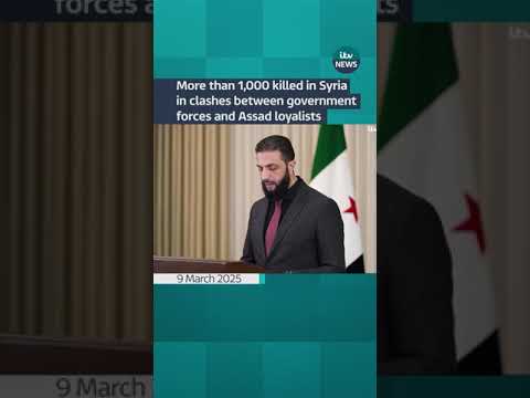 Syria: More than 1,000 killed in clashes between government forces and Assad loyalists #itvnews