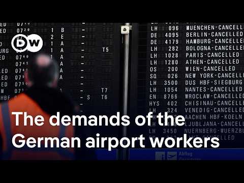 Germany: Thousands of flights halted as workers strike at 13 airports | DW News