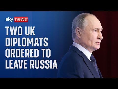 Two UK diplomats ordered to leave Russia over ‘intelligence work’