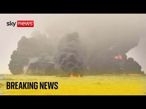 Tanker and cargo vessel collide in North Sea