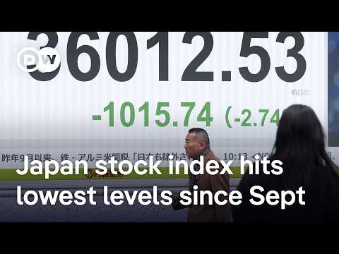 International worries escalate as US and Japan stock markets slide | DW News
