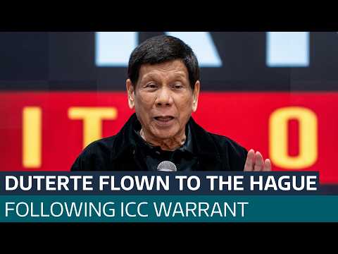 Former Philippines President Duterte being flown to The Hague over alleged crimes against humanity