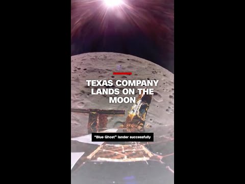 Texas company’s robotic lander touches down on the moon