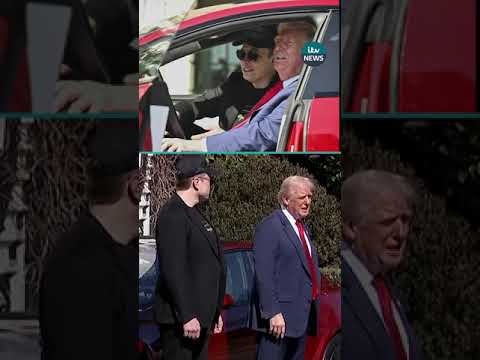 President Donald Trump has bought a Tesla, trying out the cars and Cybertruck at The White House