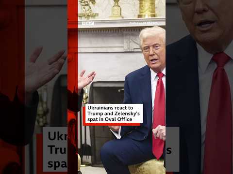 People in Kyiv shared their reaction to President Zelensky’s clash with President Trump. #BBCNews