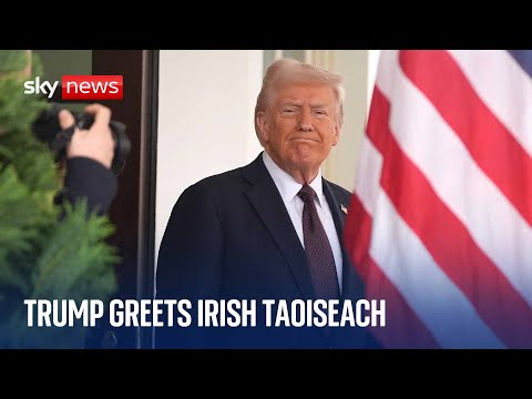 President Trump welcomes Irish PM Micheál Martin to the White House