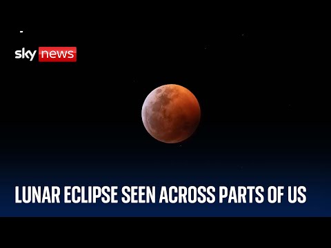 Total lunar eclipse seen across parts of America