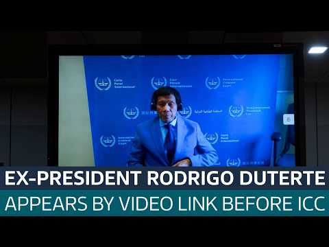 Former Philippines President Rodrigo Duterte appears before ICC over ‘war on drugs’ killings