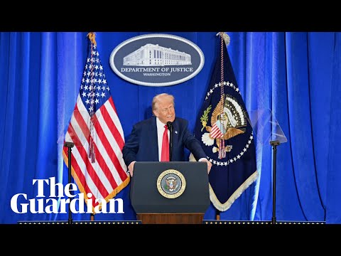 Donald Trump vows to ‘expel rogue actors’ in speech at US Justice Department