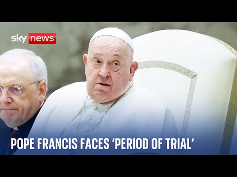 Pope Francis says he faces ‘period of trial’ as he issues traditional Sunday prayer from hospital