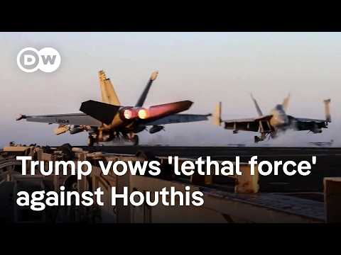 Houthis condemn deadly US bombardment of Yemen as a ‘war crime’ and promise retaliation | DW News