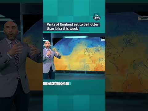 Parts of England set to be hotter than Ibiza this week | ITV News