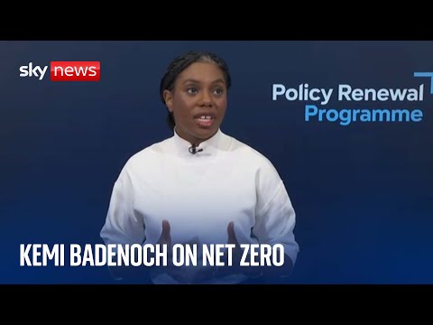 Kemi Badenoch speaks about the UK’s net zero target