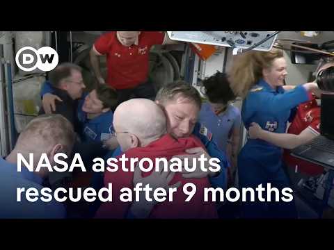 NASA astronauts depart for Earth after being stuck on the ISS for 9 months | DW News