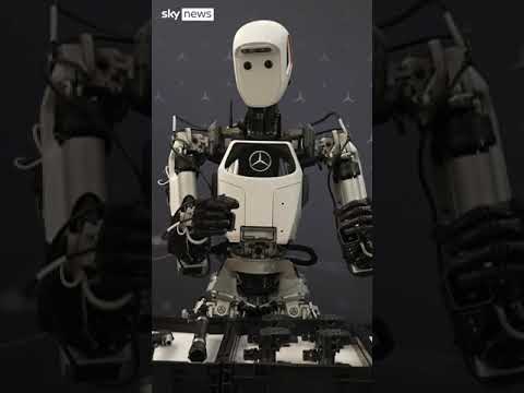 Humanoid robot’s first day at work