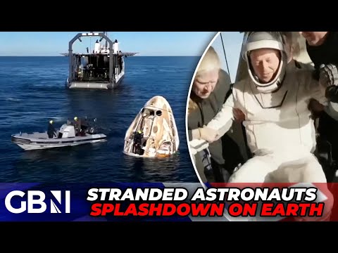 WATCH: Stranded NASA astronauts splashdown on Earth in SpaceX capsule after NINE MONTHS in space