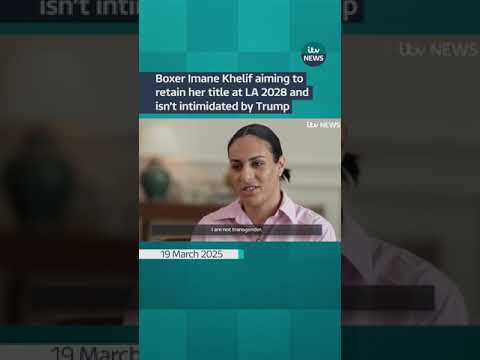 Boxer Imane Khelif ‘not intimidated’ by President Trump #itvnews  #sport  #boxing  #imanekhelif
