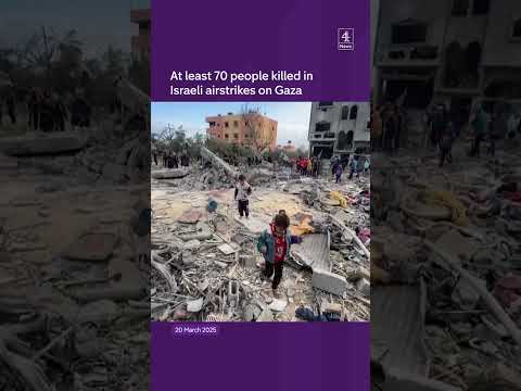 At least 70 people killed in Israeli airstrikes on Gaza