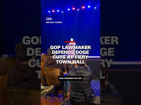 GOP lawmaker defends DOGE cuts at fiery town hall