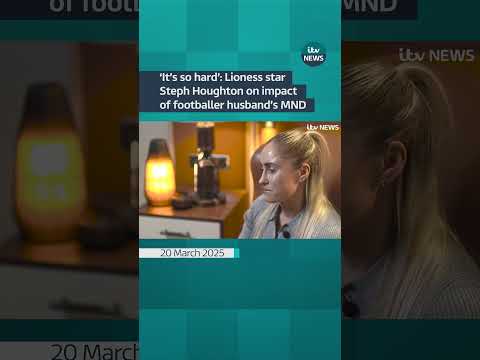 ‘It’s so hard’: Lioness star on footballer husband’s MND | ITV News