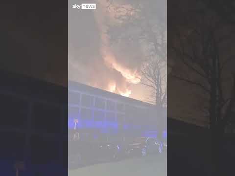 Substation fire near Heathrow