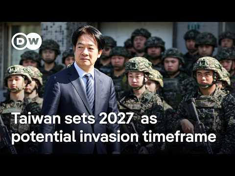 Taiwan holds large combat-readiness drills for possible 2027 China invasion | DW News