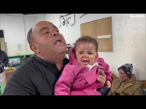 Father in Gaza lays out the belongings of his dead baby daughter | ITV News