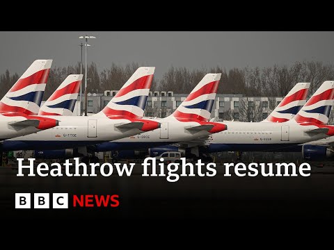Heathrow Airport says it is fully operational after yesterday’s closure | BBC News