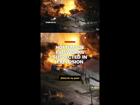House suspected of containing homemade fireworks explodes