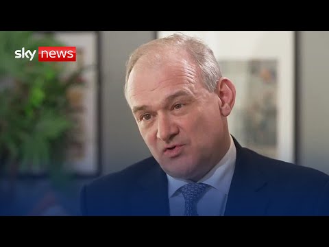 Ed Davey delivers speech on the final day of the Lib Dems’ Spring conference
