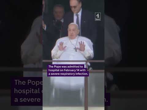 Pope makes first public appearance