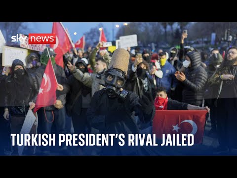 Turkish President Erdogan’s main rival jailed pending trial as protests intensify