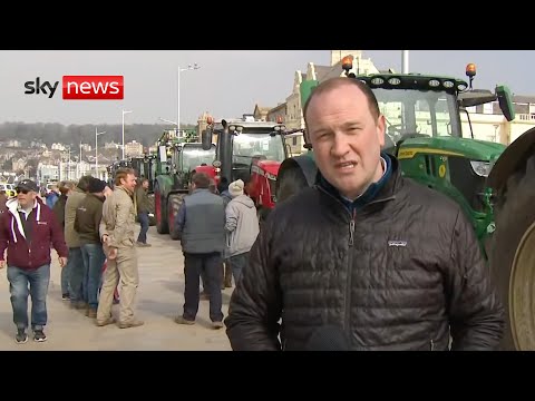 Farmers protest in Weston-super-Mare