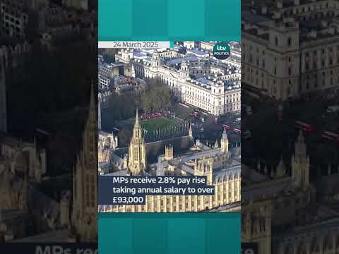 MPs receive 2.8% pay rise taking annual salary to over £93,000 | ITV News