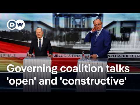 First day of Germany’s exploratory coalition talks end on ‘constructive’ note | DW News