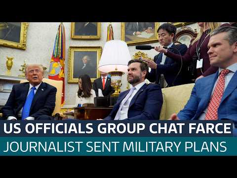 Trump’s inner circle shares Yemen attack plans with US journalist in group chat | ITV News