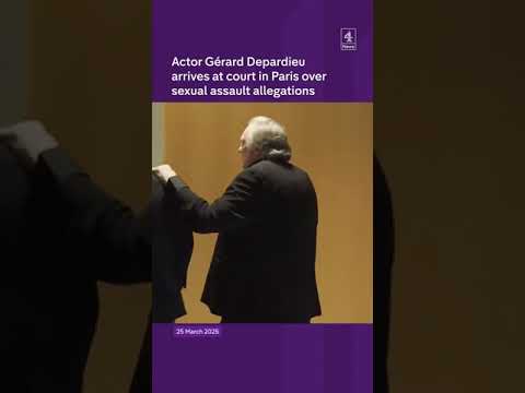 Actor Gérard Depardieu arrives at court in Paris over sexual assault allegations