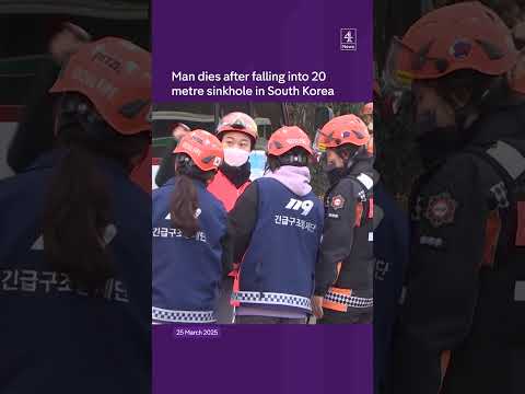 Man dies after falling into sinkhole
