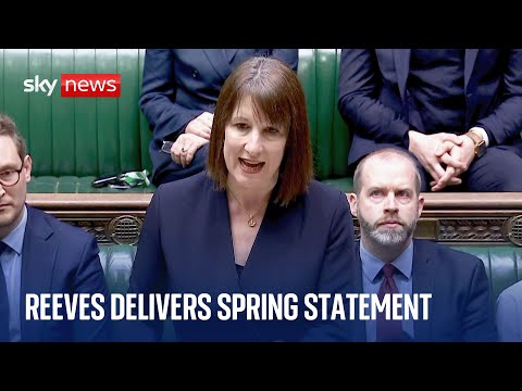 Chancellor Rachel Reeves delivers the spring statement