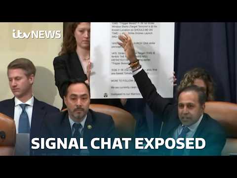 Transcript of Signal group chat at centre of major White House security breach published | ITV News