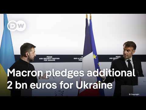 French President Emmanuel Macron promises to step up support for Ukraine | DW News